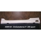 Embaladeiras Peugeot 206 3p. Sport em fibra