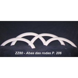 Aba das rodas Peugeot 206 em fibra