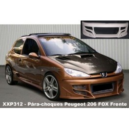 P&aacute;ra-choques Peugeot 206 FOX Frente em fibra