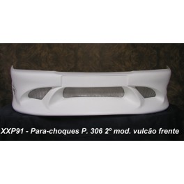 Para-choques Peugeot 306 vulc&atilde;o frente em fibra