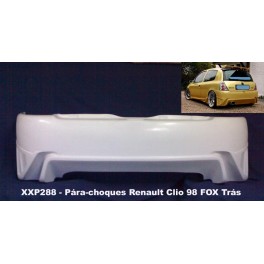 P&aacute;ra-choques Renault Clio 98 FOX Tr&aacute;s em fibra