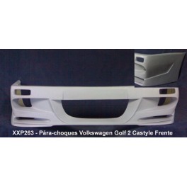 P&aacute;ra-choques Volkswagen Golf II Castyle Frente em fibra