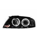 headlights AUDI A3 8P 03-08 _ 2 halo rims _ black
