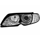 headlights BMW E46 Lim./Tour. 4d 01-03 _ 2 halo rims