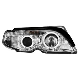 headlights BMW E46 Lim./Tour. 4d 01-04 _ 7 Series-Look _2 LED halo rims