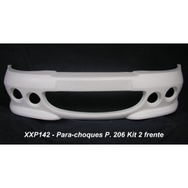 Para-choques Peugeot 206 Kit 2 frente em fibra