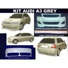 Audi A3 Grey Kit em fibra