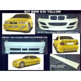 BMW E36 Yellow KIT em fibra