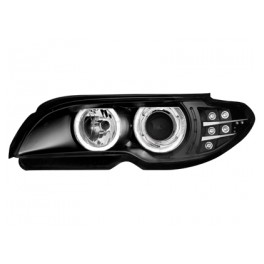 headlights BMW E46 Coup&eacute; 2d 03 _ 2 halo rims