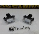 Suporte De Lampada De Matricula Com Led Branco Para Peugeot 206, 206+, 207, 407, 406, 306, 307, 308, 5008, Partner
