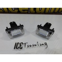 Suporte De Lampada De Matricula Com Led Branco Para Peugeot 206, 206+, 207, 407, 406, 306, 307, 308, 5008, Partner
