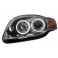 headlights AUDI A4 B7 04-08 _ 2 halo rims _ chrome