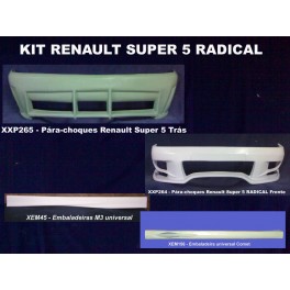 Renaul Super 5 RADICAL KIT em fibra