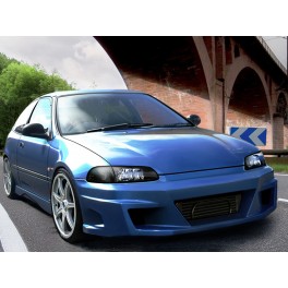 Kit Aerodin&acirc;mico Honda Civic Hatchback "KOMODO" em fibra