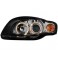 headlights AUDI A4 B7 04-08 _ 2 halo rims _ black