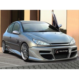 Kit Aerodin&acirc;mico Peugeot 206 TEKNO em fibra