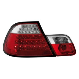 LED taillights BMW E46 2D 98-03 _ red/crystal