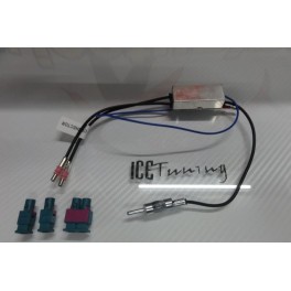 Ficha adaptadora de antena Vag Diversity duplo universal, para radio universal com amplificador de sinal