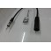 Ficha de antena com extençao de 30cm, para radio universal