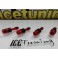 Valvulas De Ar Em Aluminio Universal Cor Vermelho