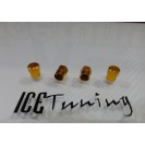 Valvulas de ar universais para jantes em aluminio de cor dourado