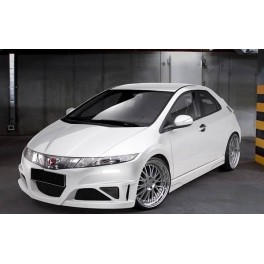 Para-choques frontal em fibra Honda Civic 05-08