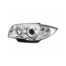 headlights BMW 1 series E87/81 04-09 _ 2 halo rims _ chrome