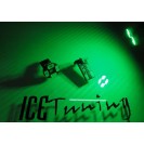 Led Can Bus T10 / w5w Verde 2W, 150 LUMENS 12V Sem polaridade LED SAMSUNG, C/1 Ano De Garantia