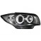 headlights BMW 1er E87 04-07 _ 2 halo rims _ chrome