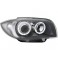 headlights BMW 1er E87 04-07 _ 2 halo rims _ grey