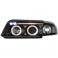 headlights AUDI A4 B5 95-98 _ 2 halo rims _ black