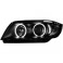 headlights BMW E90 _ 2 halo rims