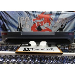 Difusor / Lip / spoiler Traseiro VW Golf 5 / V 2005-2008 look R32 em pl&aacute;stico ABS