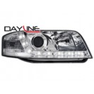 DAYLINE headlights AUDI A6 4B 01-04 _drl-optic _ chrome