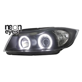 headlights BMW E91 3er_2 CCFL halo rims_black