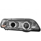 headlights BMW X5 99-02 _ 2 halo rims _ chrome