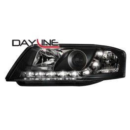 DAYLINE headlights AUDI A6 4B 01-04 _drl-optic _ black
