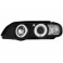 headlights BMW X5 99-02 _ 2 halo rims _ black 