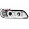headlights BMW X5 99-03 _ 2 halo rims _ chrome