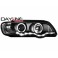 headlights BMW X5 99-03 _ 2 halo rims _ chrome