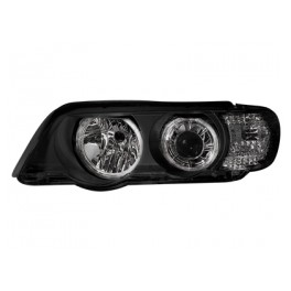headlights BMW X5 99-03 _E53_2 halo rims_HID_black