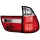 taillights BMW X5 00-02 _ LED _ red/crystal