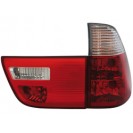 taillights BMW X5 00-02 _ 4pieces _ red/crystal