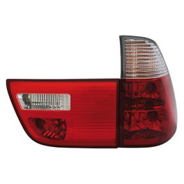 taillights BMW X5 00-02 _ 4pieces _ red/crystal