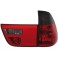 taillights BMW X5 00-02 _ 4pieces _ red/black