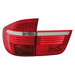 LED taillights BMW X5 06_red/crystal