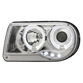 headlights Chrysler 300C 04-08 _ 2 halo rims _chrom