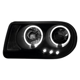 headlights Chrysler 300C 04-08 _ 2 halo rims _black