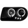 headlights Chrysler 300C 04-08 _ 2 halo rims _black