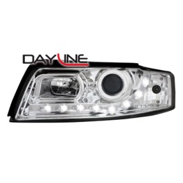 DAYLINE headlights AUDI A4 8E 01-04 _ drl-optic _ chrome
